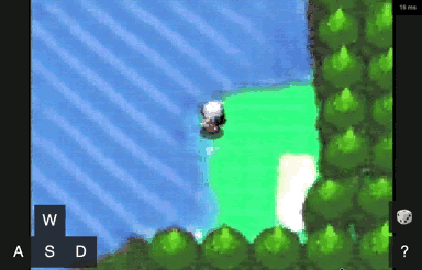 A screen recording of gameplay in which our character watches waves roll across a lake. The rendering is stable over time and does not collapse.